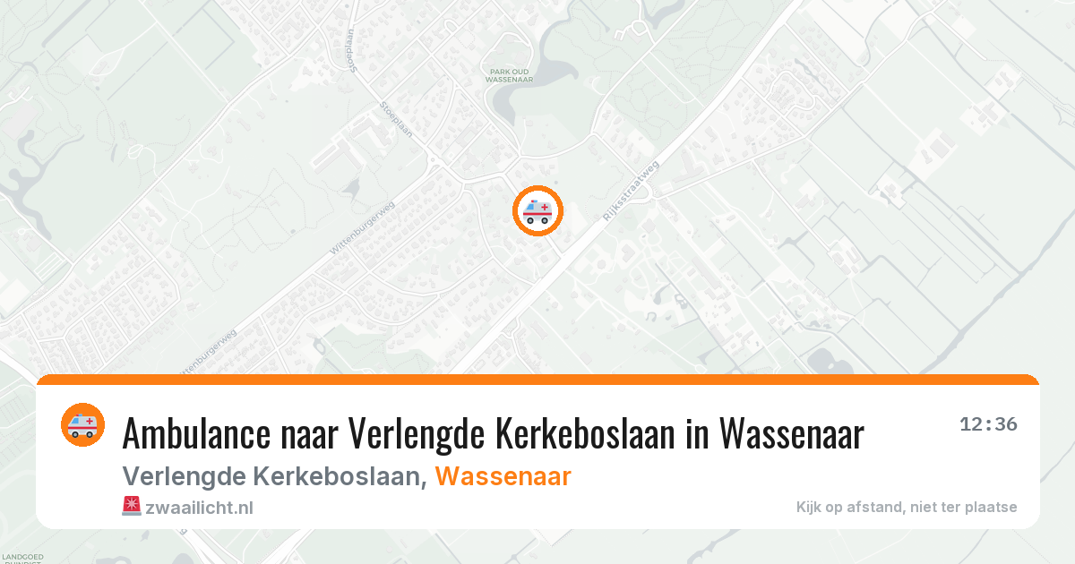 Ambulance naar Verlengde Kerkeboslaan in Wassenaar — 2 aug 2026