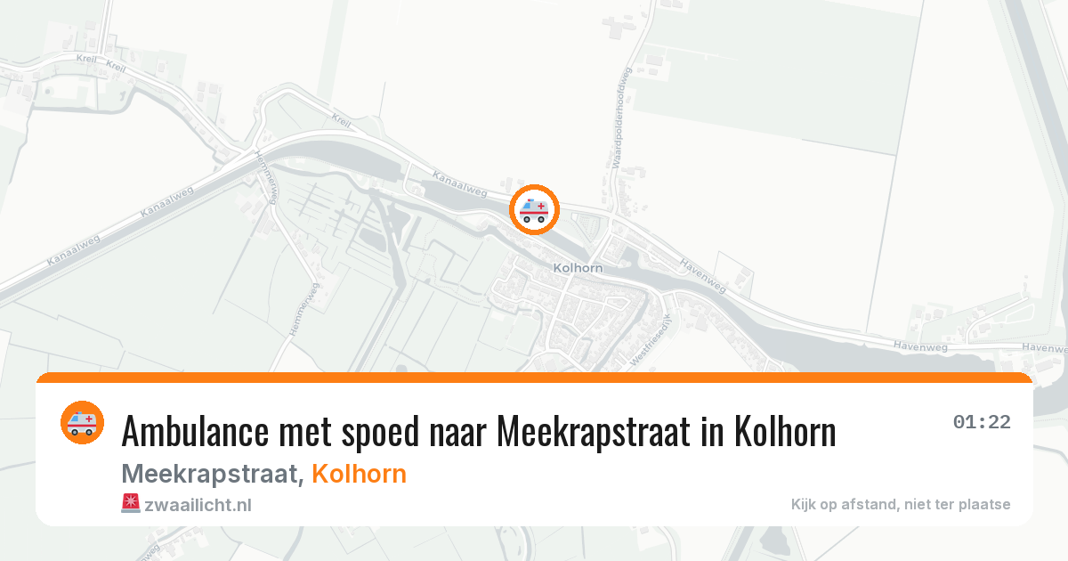 Ambulance met spoed naar Meekrapstraat in Kolhorn — 12 feb 2026