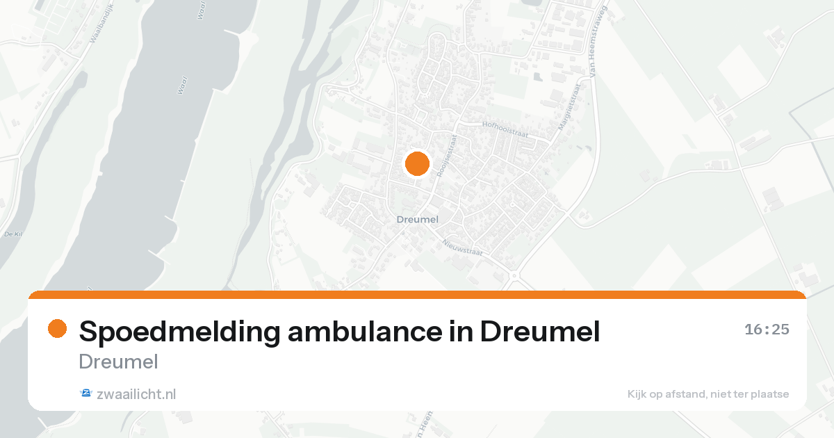 Spoedmelding ambulance in Dreumel — 31 jan 2026