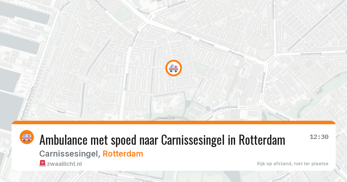 Ambulance met spoed naar Carnissesingel in Rotterdam — 16 mrt 2026