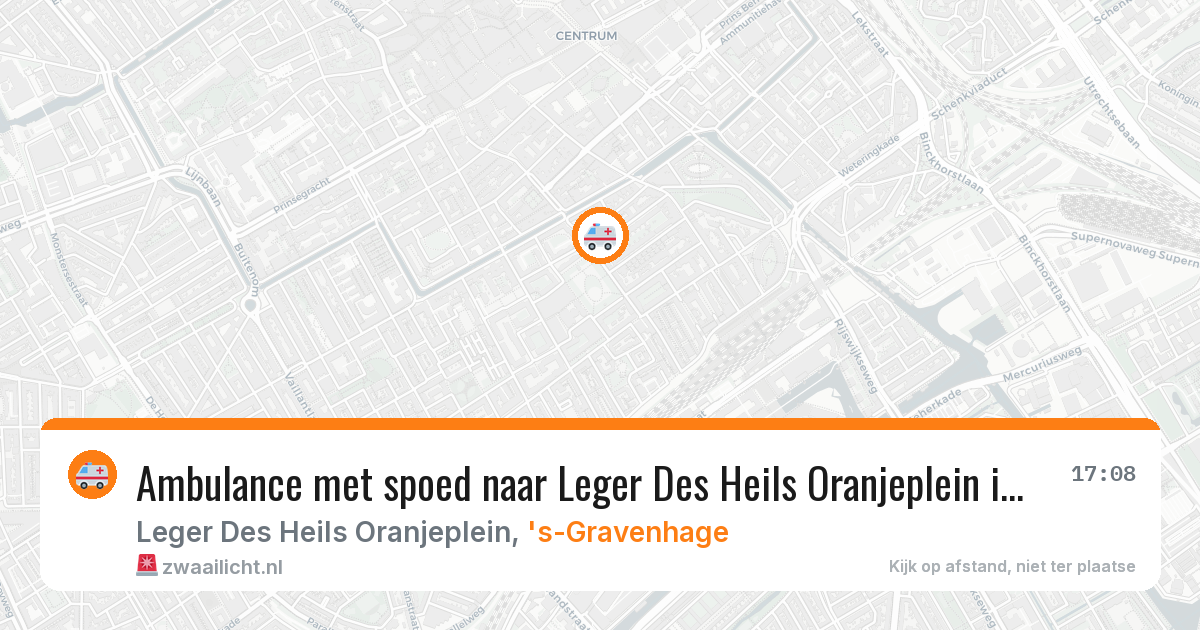 Ambulance met spoed naar Leger Des Heils Oranjeplein in 's-Gravenhage — 11 feb 2026