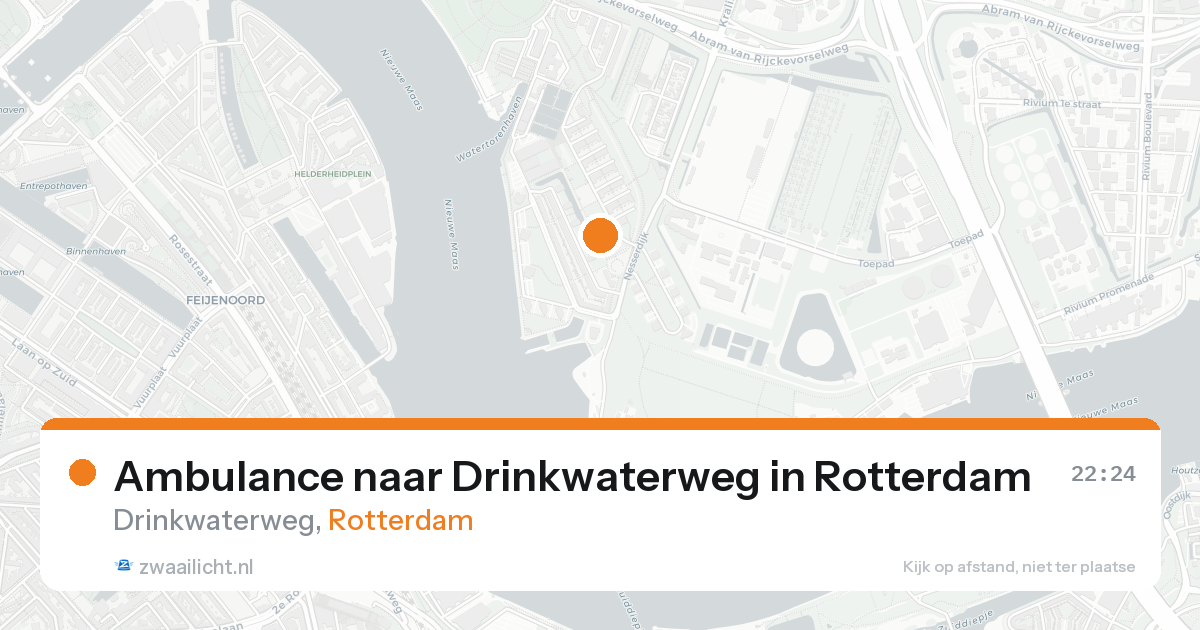 Ambulance naar Drinkwaterweg in Rotterdam — 3 jul 2026