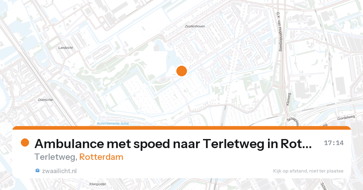 Ambulance met spoed naar Terletweg in Rotterdam — 27 aug 2026