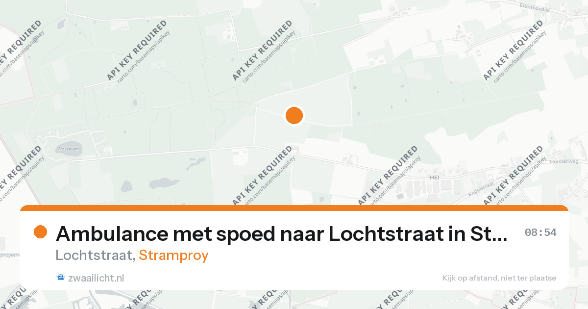 Ambulance met spoed naar Lochtstraat in Stramproy — 24 aug 2026