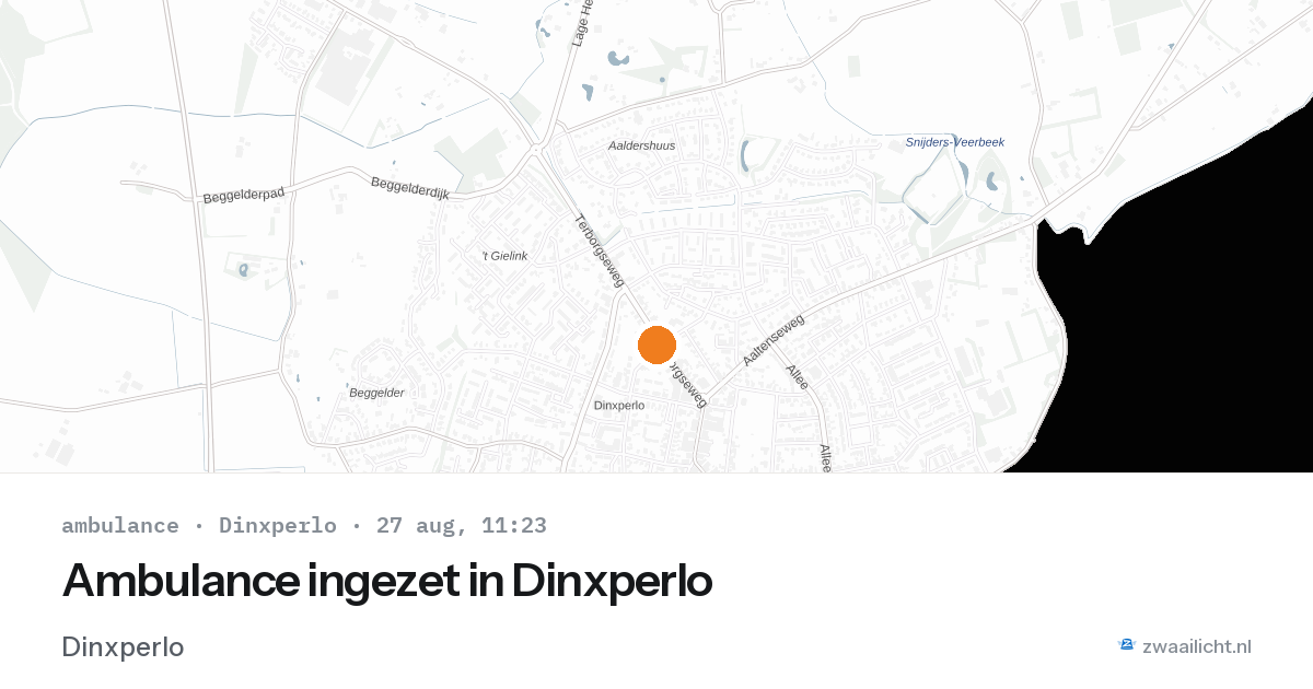 Ambulance ingezet in Dinxperlo — 27 aug 2026