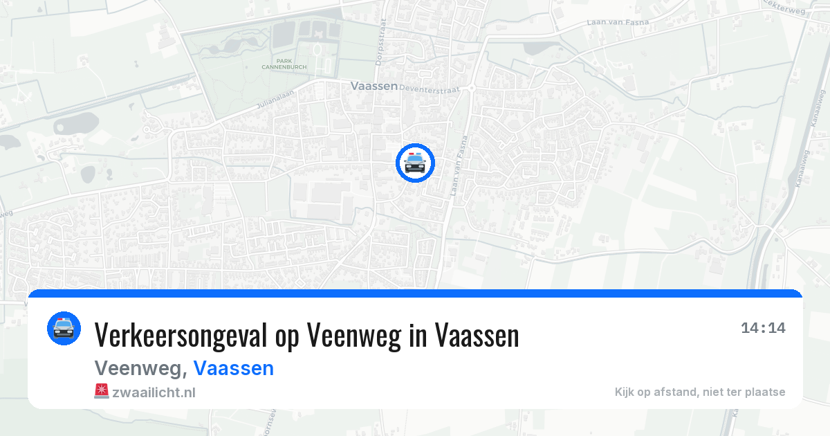 Verkeersongeval op Veenweg in Vaassen — 17 mrt 2026