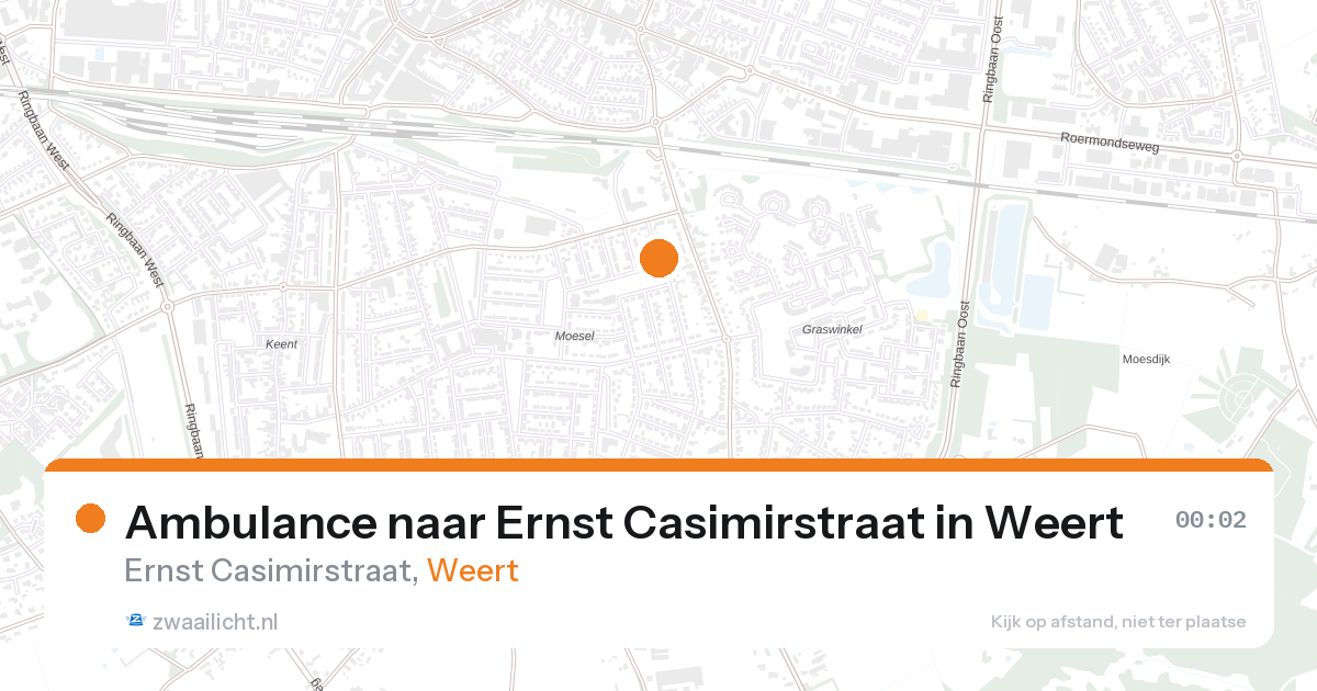 Ambulance naar Ernst Casimirstraat in Weert — 26 aug 2026