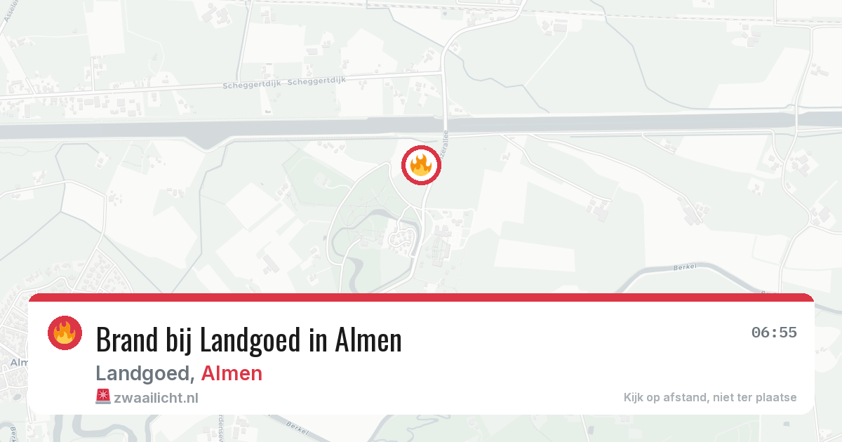 Brand bij Landgoed in Almen — 17 mei 2026