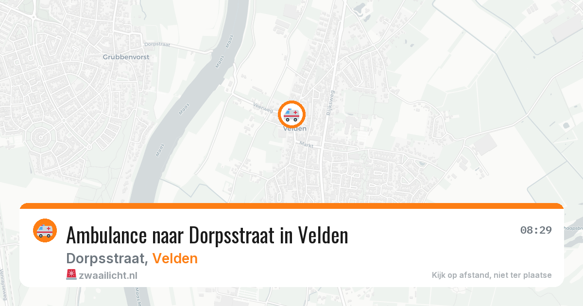 Ambulance naar Dorpsstraat in Velden — 4 aug 2026