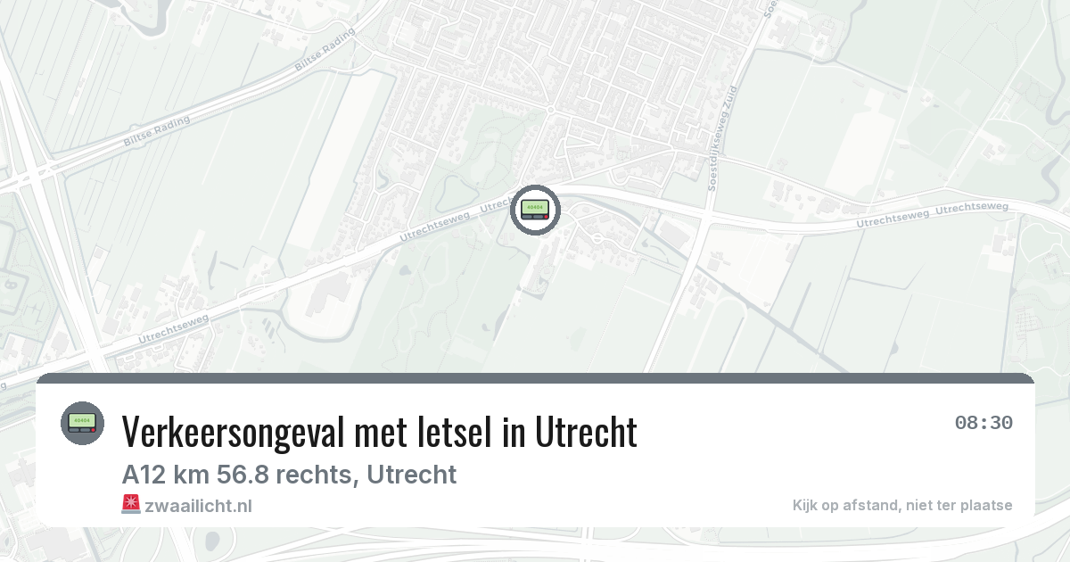 Verkeersongeval met letsel in Utrecht — 14 apr 2026