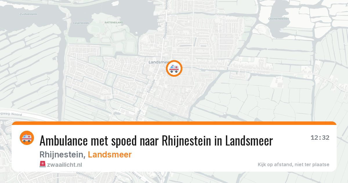 Ambulance met spoed naar Rhijnestein in Landsmeer — 2 jul 2026