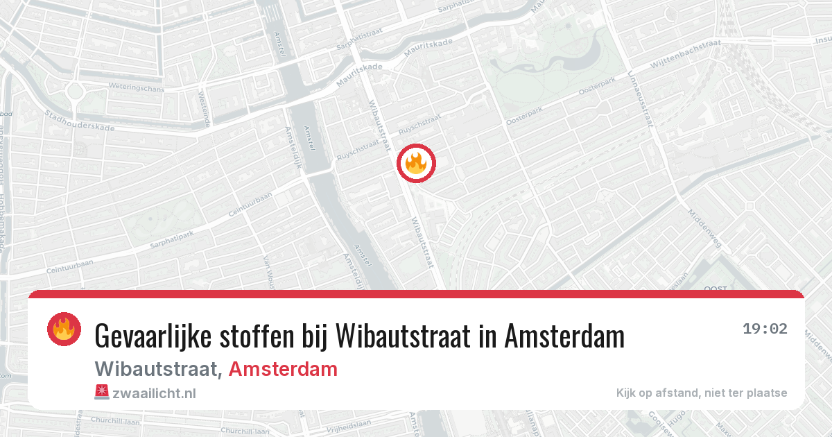 Gevaarlijke stoffen bij Wibautstraat in Amsterdam — 5 aug 2026