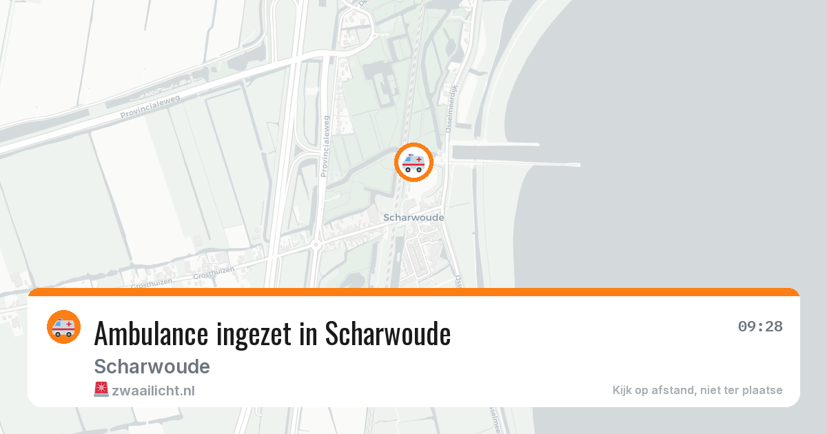 Ambulance ingezet in Scharwoude — 23 mrt 2026