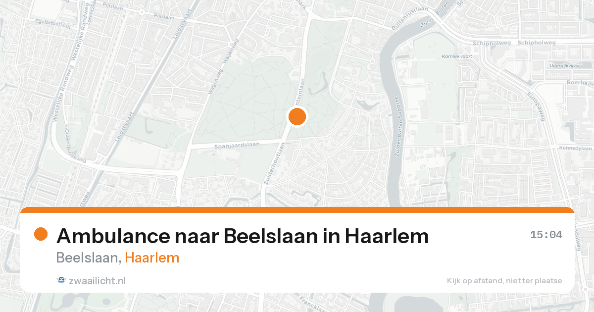 Ambulance naar Beelslaan in Haarlem — 3 jul 2026