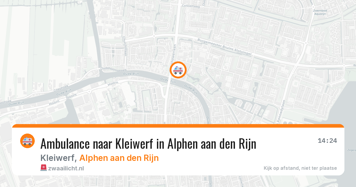 Ambulance naar Kleiwerf in Alphen aan den Rijn — 31 mei 2026