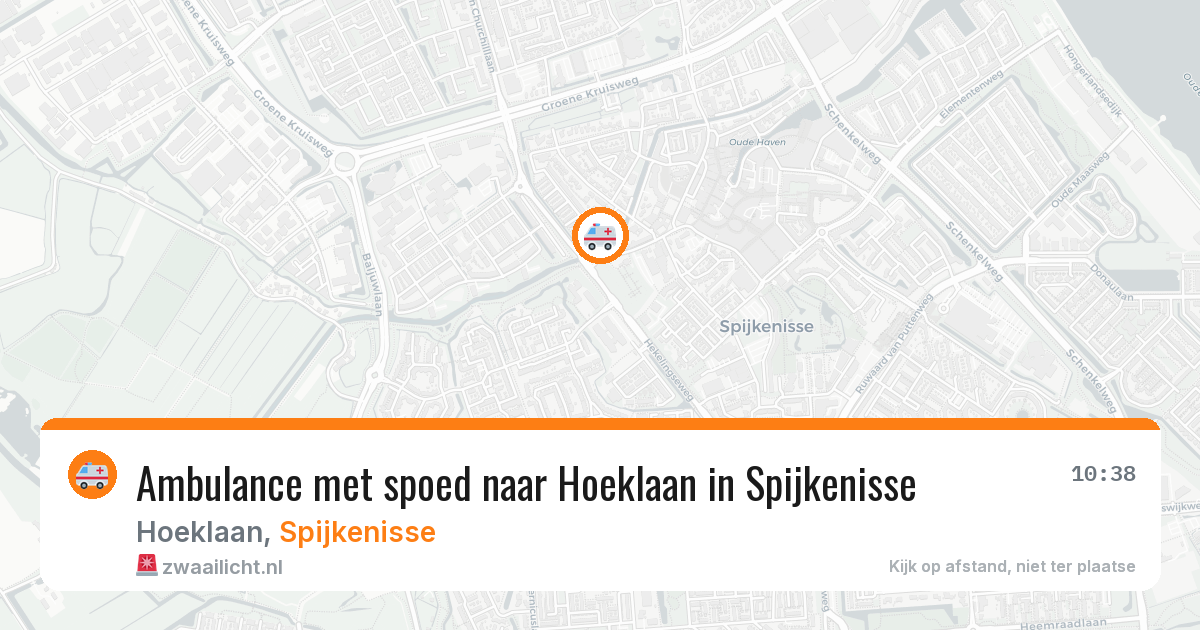 Ambulance met spoed naar Hoeklaan in Spijkenisse — 24 mei 2026