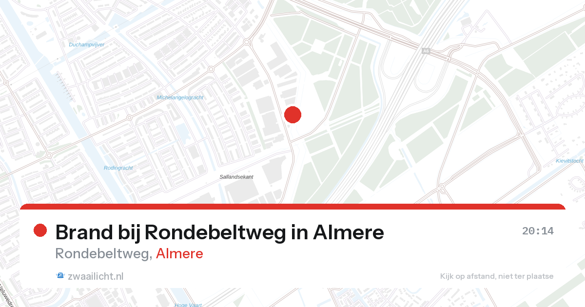 Brand bij Rondebeltweg in Almere — 8 mei 2026