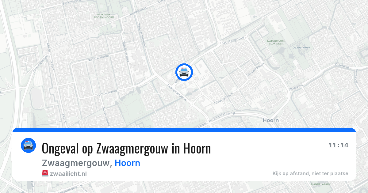Ongeval op Zwaagmergouw in Hoorn — 7 mei 2026