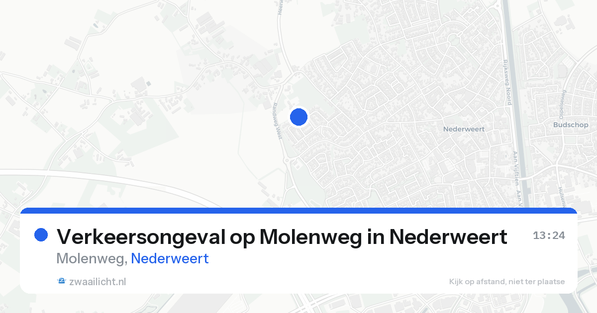 Verkeersongeval op Molenweg in Nederweert — 11 aug 2026