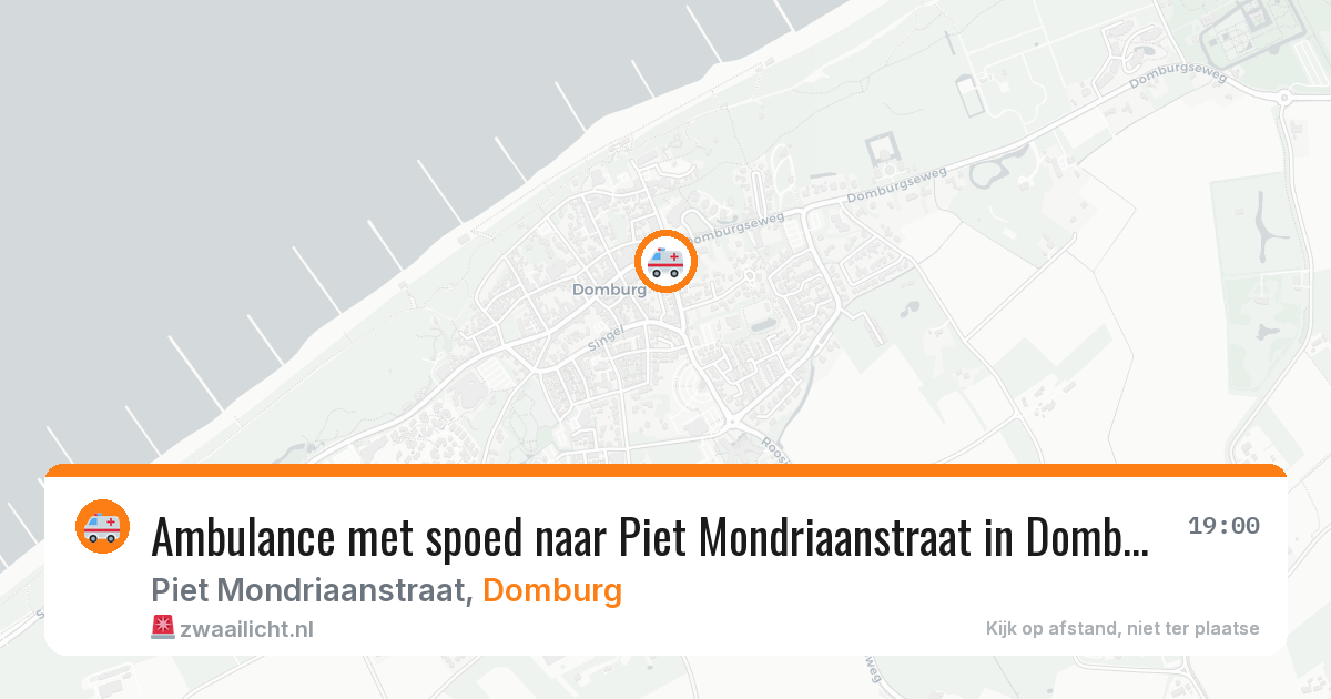Ambulance met spoed naar Piet Mondriaanstraat in Domburg — 30 jun 2026