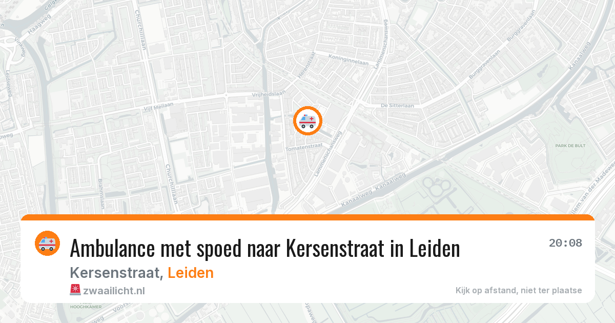 Ambulance met spoed naar Kersenstraat in Leiden — 11 feb 2026