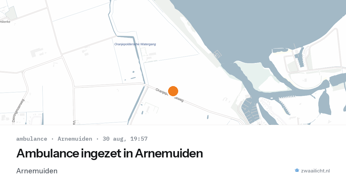Ambulance ingezet in Arnemuiden — 30 aug 2026