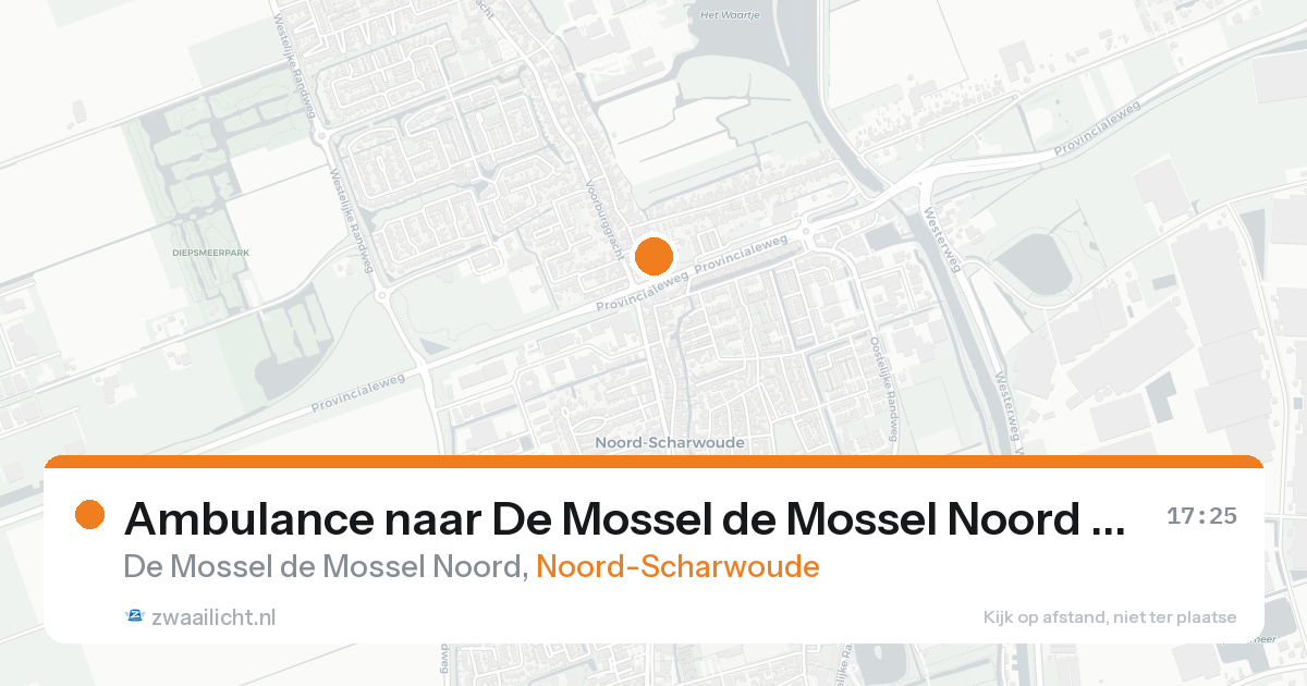Ambulance naar De Mossel de Mossel Noord in Noord-Scharwoude — 7 feb 2026