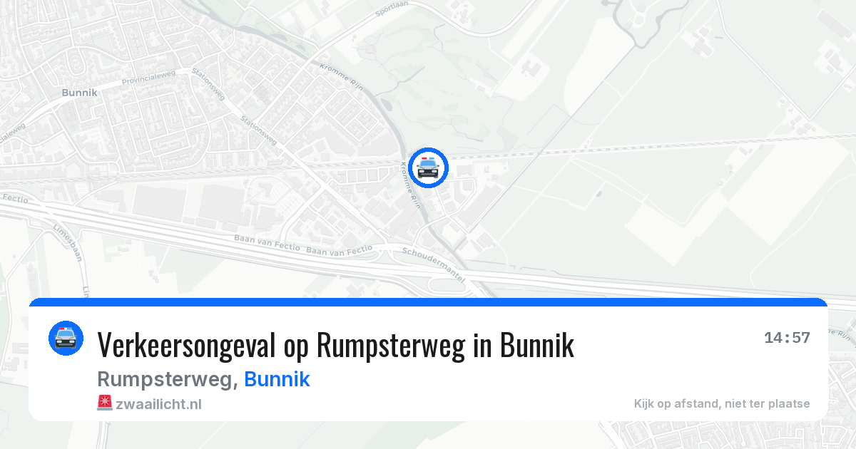 Verkeersongeval op Rumpsterweg in Bunnik — 13 jul 2026