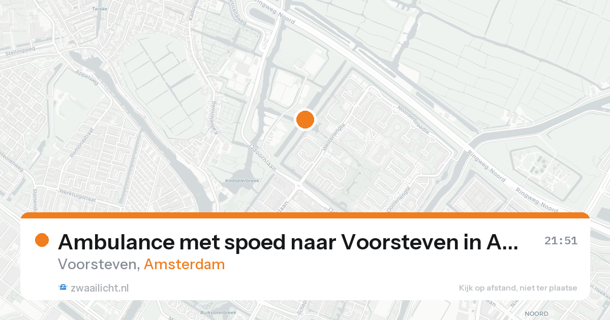 Ambulance met spoed naar Voorsteven in Amsterdam — 25 aug 2026