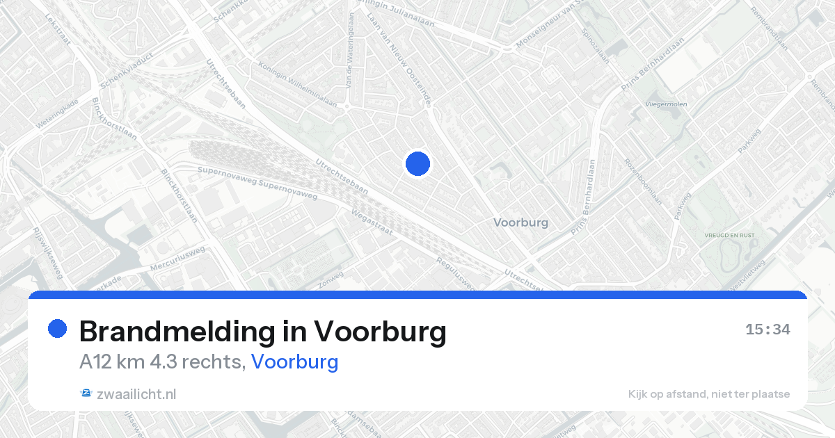 Brandmelding in Voorburg — 17 aug 2026
