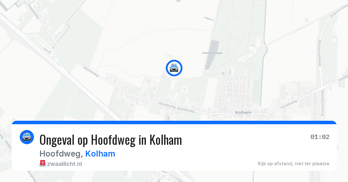 Ongeval op Hoofdweg in Kolham — 11 apr 2026