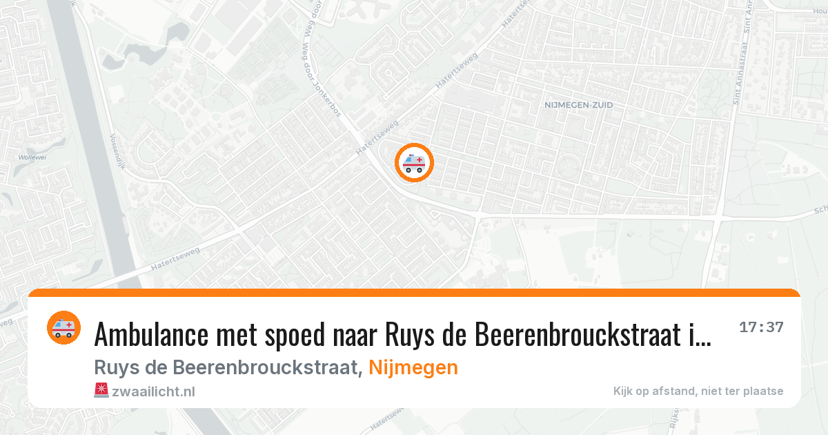 Ambulance met spoed naar Ruys de Beerenbrouckstraat in Nijmegen — 8 mrt 2026