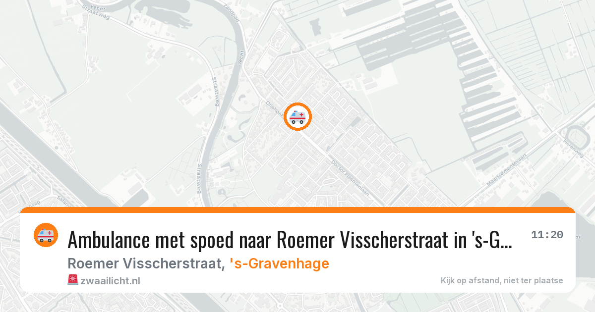 Ambulance met spoed naar Roemer Visscherstraat in 's-Gravenhage — 7 feb 2026