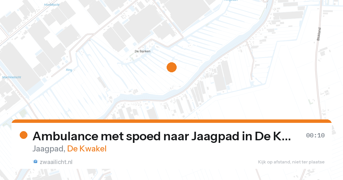 Ambulance met spoed naar Jaagpad in De Kwakel — 27 aug 2026