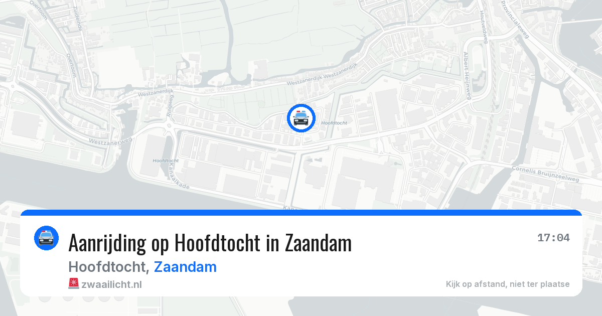 Aanrijding op Hoofdtocht in Zaandam — 5 mei 2026