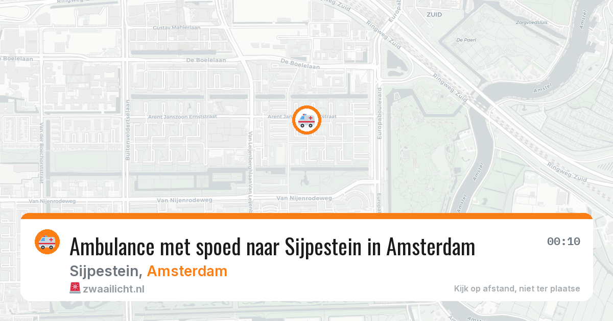 Ambulance met spoed naar Sijpestein in Amsterdam — 14 apr 2026