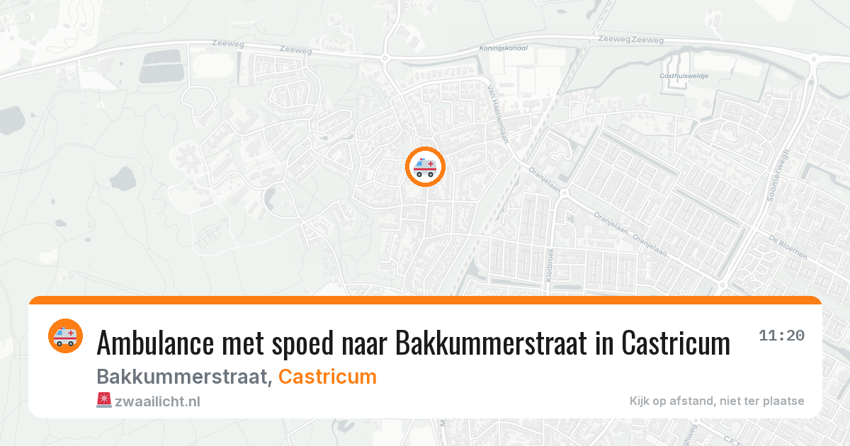 Ambulance met spoed naar Bakkummerstraat in Castricum — 31 mei 2026