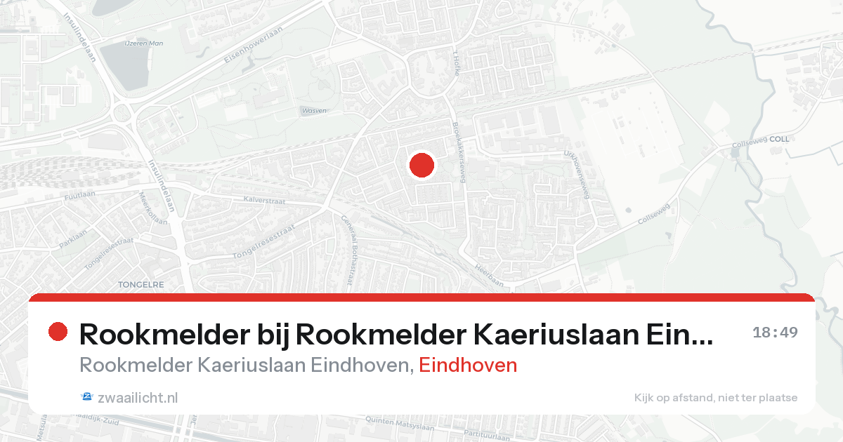 Rookmelder bij Rookmelder Kaeriuslaan Eindhoven in Eindhoven — 19 aug 2026