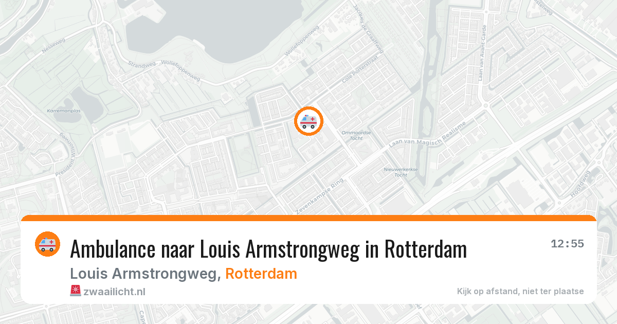 Ambulance naar Louis Armstrongweg in Rotterdam — 17 jul 2026