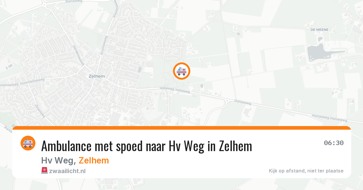 Ambulance met spoed naar Hv Weg in Zelhem — 22 jun 2026