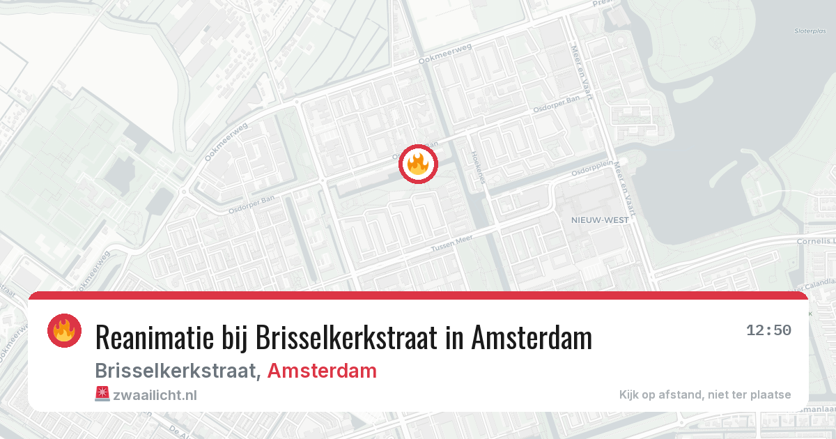 Reanimatie bij Brisselkerkstraat in Amsterdam — 22 jun 2026