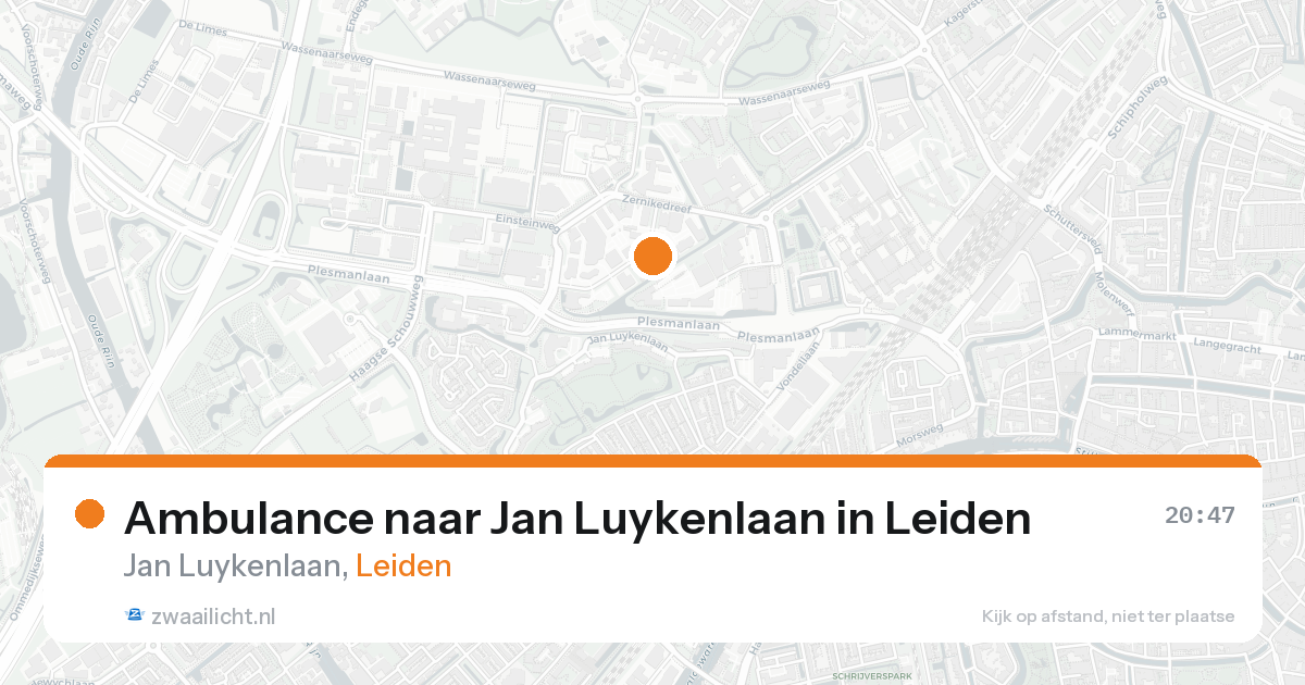 Ambulance naar Jan Luykenlaan in Leiden — 19 mei 2026