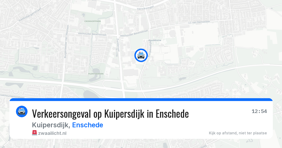 Verkeersongeval op Kuipersdijk in Enschede — 2 apr 2026