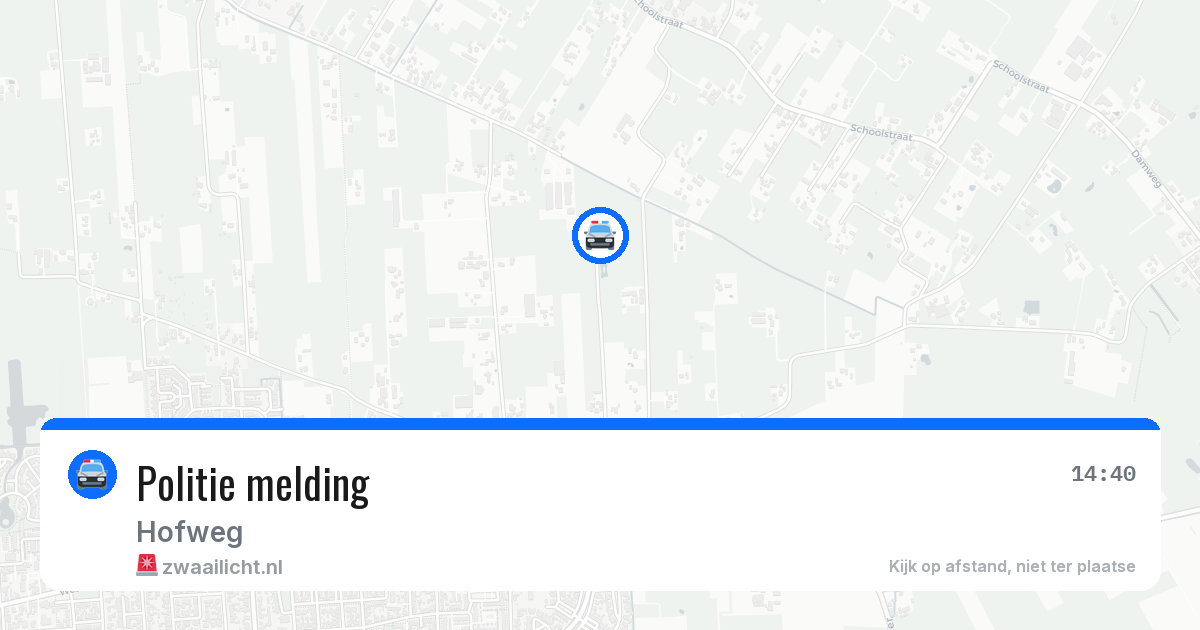 Politie melding — 13 jun 2026