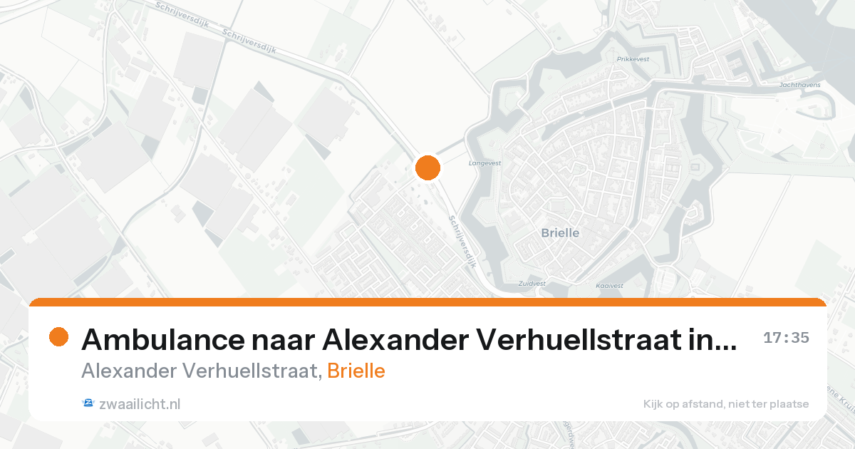Ambulance naar Alexander Verhuellstraat in Brielle — 25 aug 2026