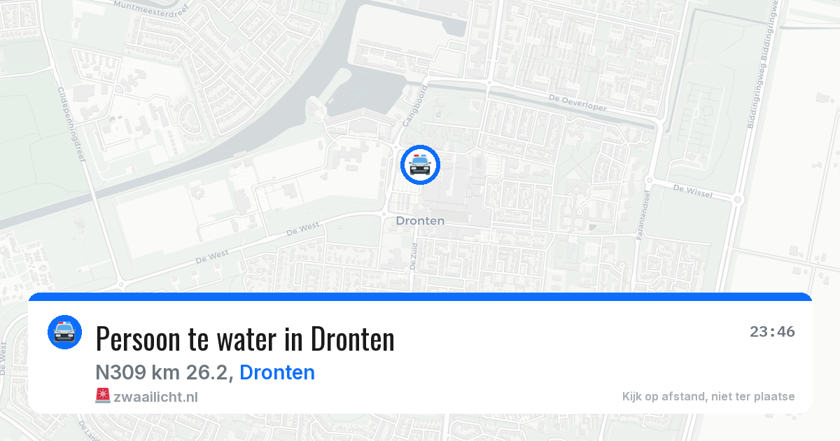 Persoon te water in Dronten — 3 feb 2026