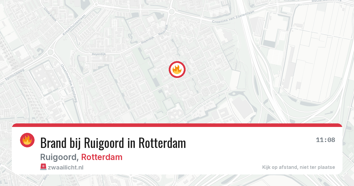 Brand bij Ruigoord in Rotterdam — 23 jun 2026