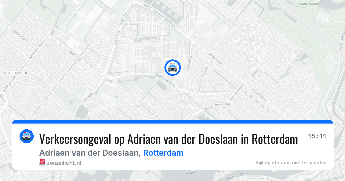 Verkeersongeval op Adriaen van der Doeslaan in Rotterdam — 5 mei 2026