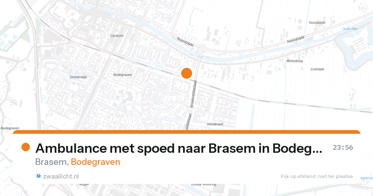 Ambulance met spoed naar Brasem in Bodegraven — 17 mrt 2026