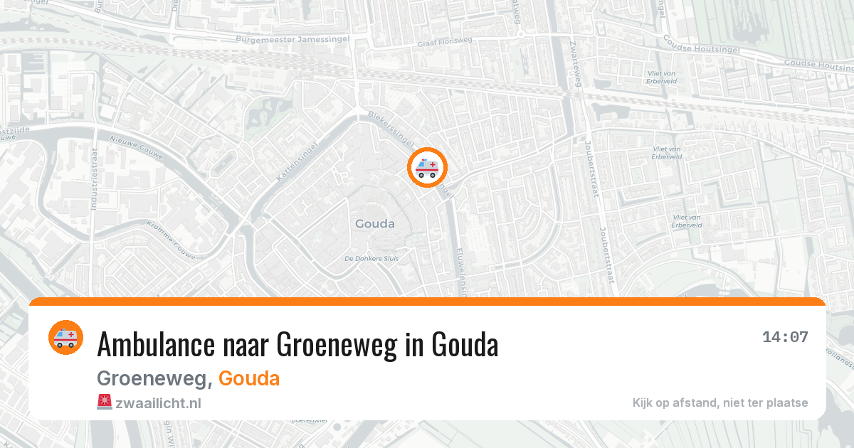 Ambulance naar Groeneweg in Gouda — 19 jun 2026